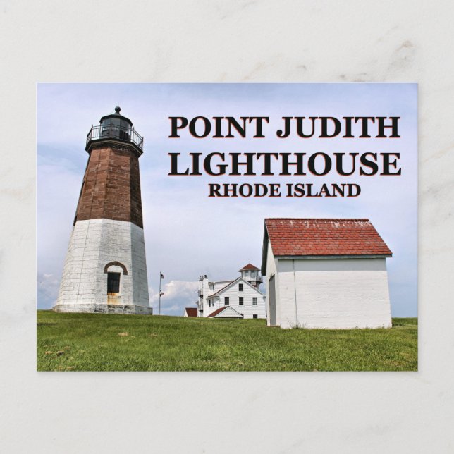 Faro Point Judith, postal de Rhode Island (Anverso)