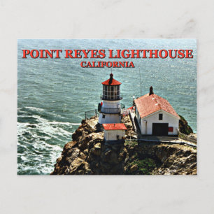 Faro Point Reyes, postal de California