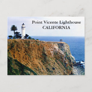 Faro Point Vicente, postal de California
