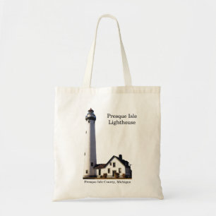 Faro Presque Isle cortado en la bolsa