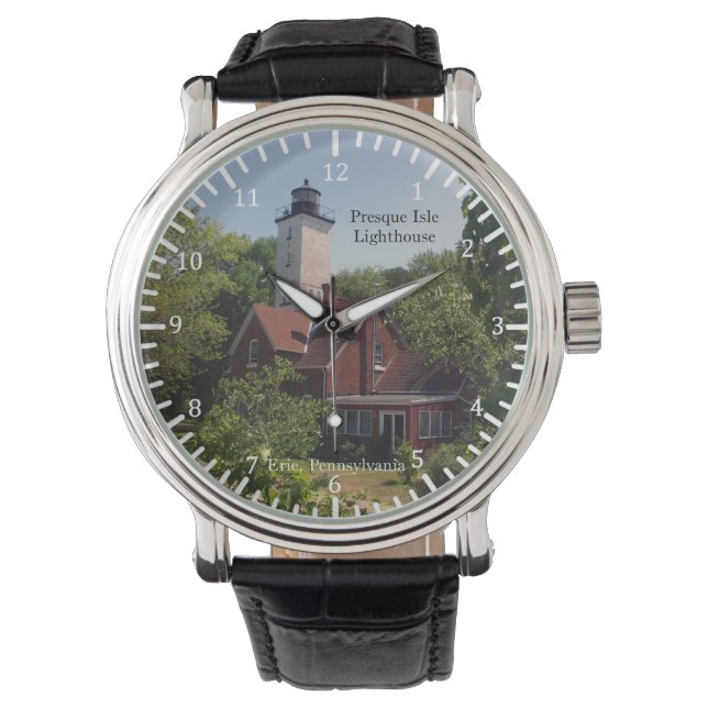 Faro Presque Isle Erie, reloj de la Autoridad Pale (Anverso)