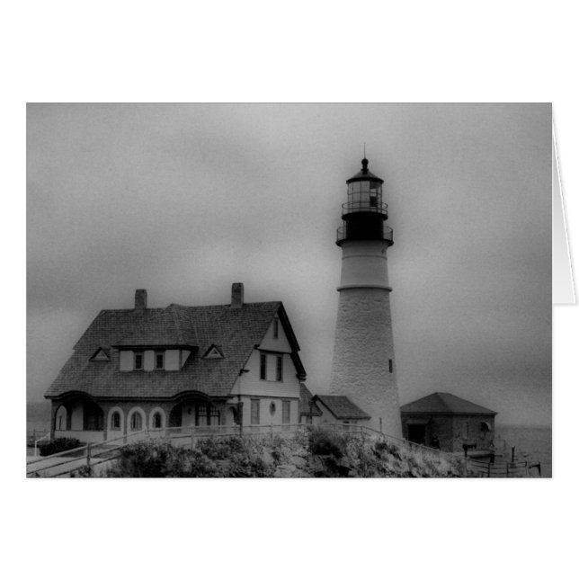 Faro principal de Portland, cabo Elizabeth, YO (Anverso (Horizontal))