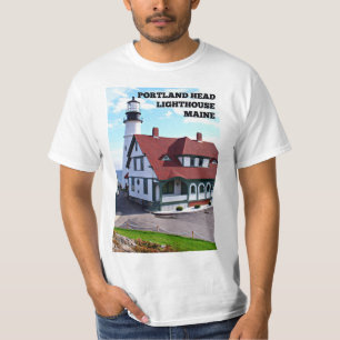 Faro principal de Portland, camiseta de Maine