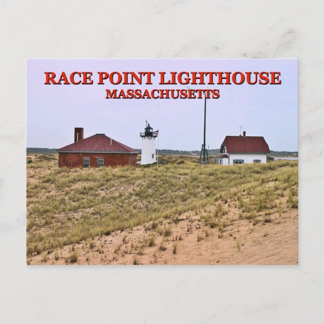 Faro Race Point, postal de Massachusetts (Anverso)