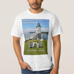 Faro Robinson Point, camiseta Maine