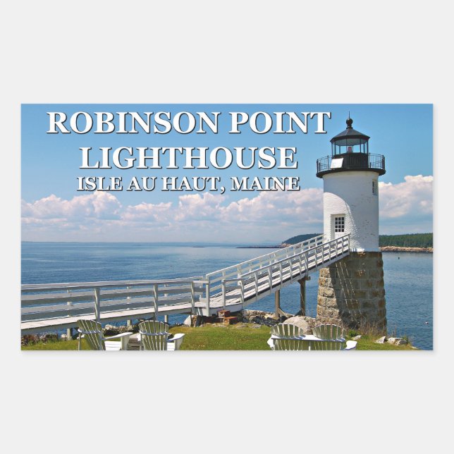 Faro Robinson Point, Pegatinas de Maine (Anverso)