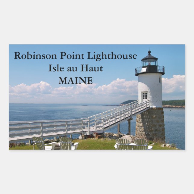 Faro Robinson Point, Pegatinas de Maine (Anverso)
