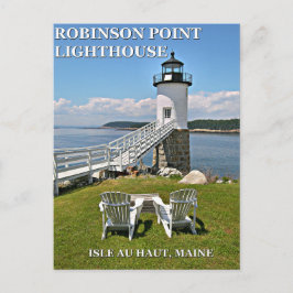 Faro Robinson Point, tarjeta postal Maine