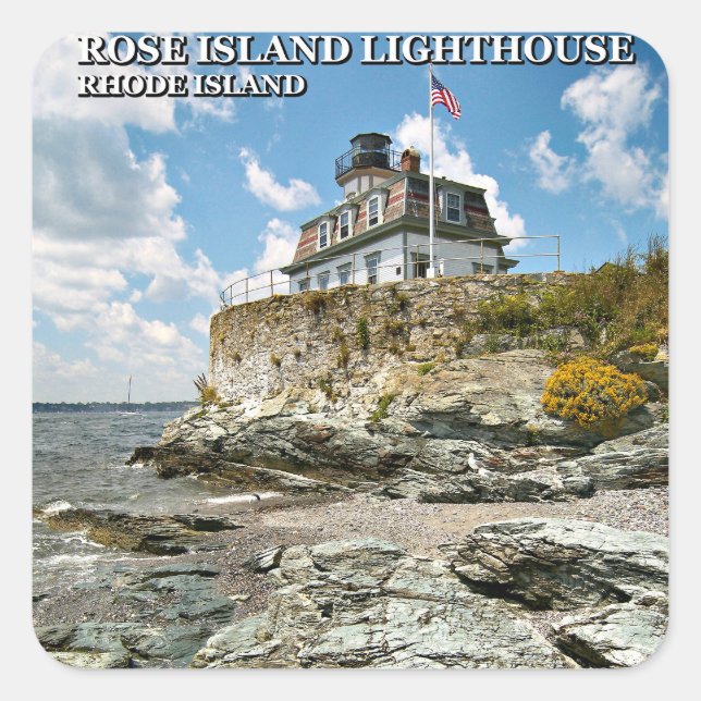 Faro Rosa Island, Pegatinas de Rhode Island (Anverso)