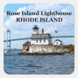 Faro Rosa Island, Pegatinas de Rhode Island
