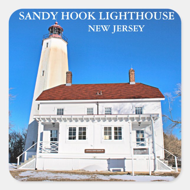 Faro Sandy Hook, Pegatinas de Nueva Jersey (Anverso)