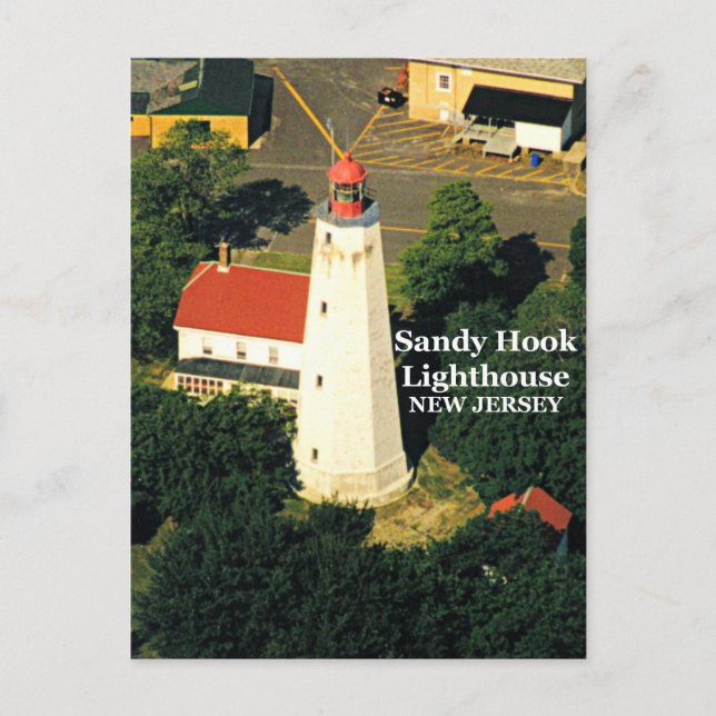 Faro Sandy Hook, postal de Nueva Jersey (Anverso)