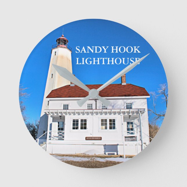 Faro Sandy Hook, reloj de Nueva Jersey (Anverso)