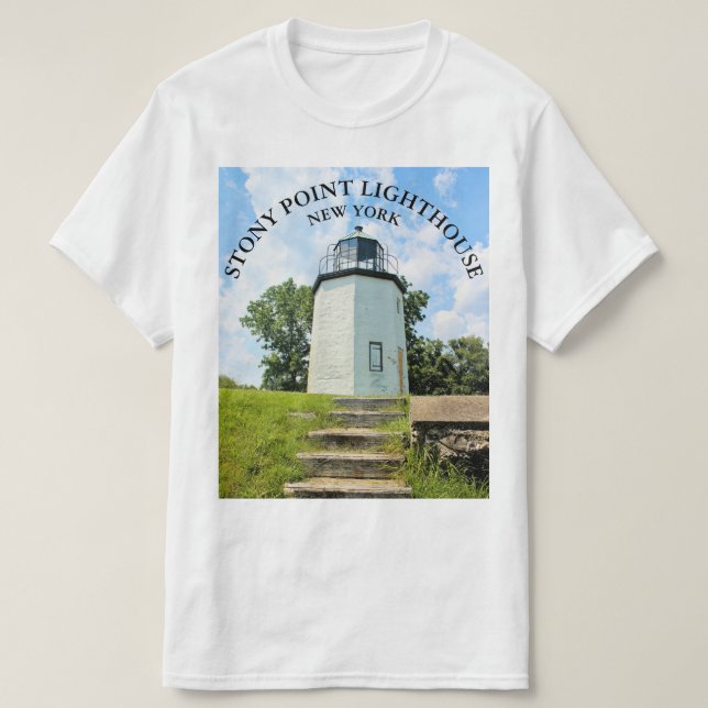 Faro Stony Point, camiseta de Nueva York (Diseño del anverso)