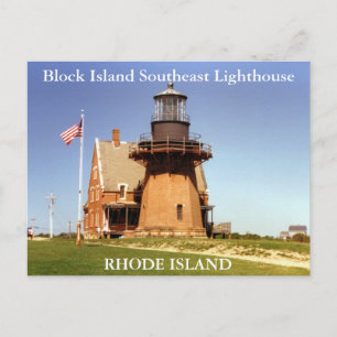 Faro Sudeste de Isla de Bloques, postal de RI