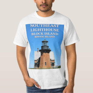 Faro suroriental, Block Island, camiseta de RI