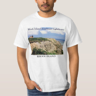 Faro suroriental del Block Island, camiseta de RI
