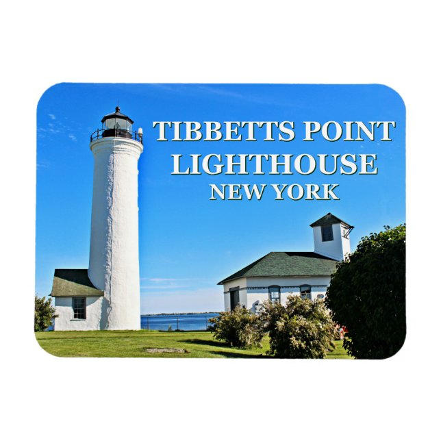 Faro Tibbets Point, imán fotográfico de Nueva York (Horizontal)
