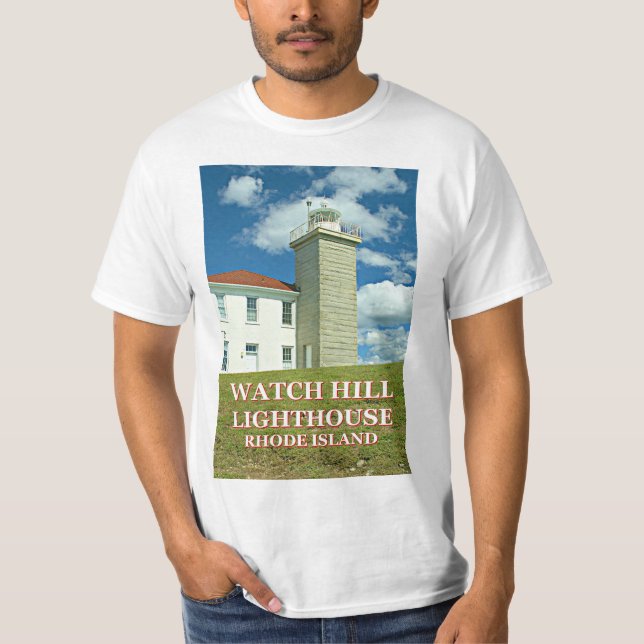 Faro Watch Hill, camiseta de Rhode Island (Anverso)