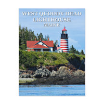 Faro West Quoddy Head, postal Maine