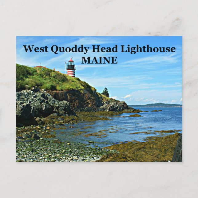 Faro West Quoddy Head, postal Maine (Anverso)