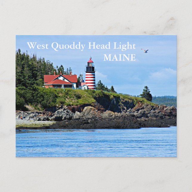 Faro West Quoddy Head, postal Maine (Anverso)