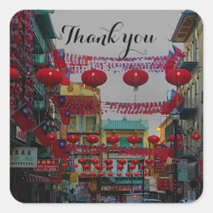 Faroles Chinatown de San Francisco #4 Pegatinas