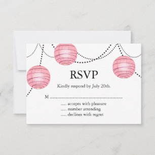 Faroles de RSVP en Rosa