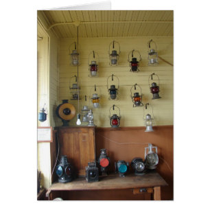 Faroles en la estación de trenes