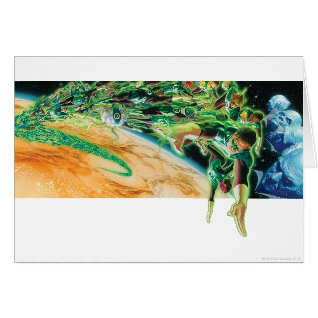 Faroles verdes vuelan en el espacio (Anverso (Horizontal))