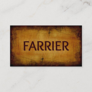 Farrier Antique Brushed tarjeta de visita
