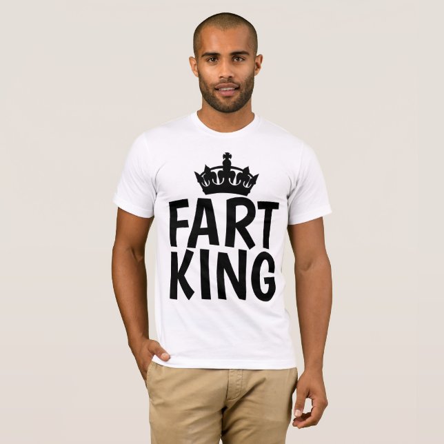 FART KING Camisetas divertidas para hombres (Anverso completo)
