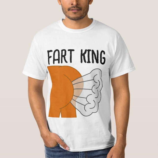 FART KING Gracioso DAD MENS camisetas (Anverso)