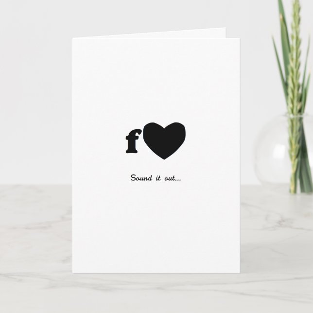 Fart la tarjeta del día de San Valentín (Anverso)