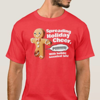 Farting Gingerbread Navidades camiseta