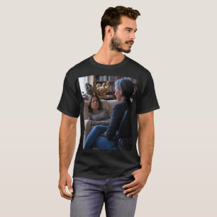 Fascinación con patos hombres camiseta negra