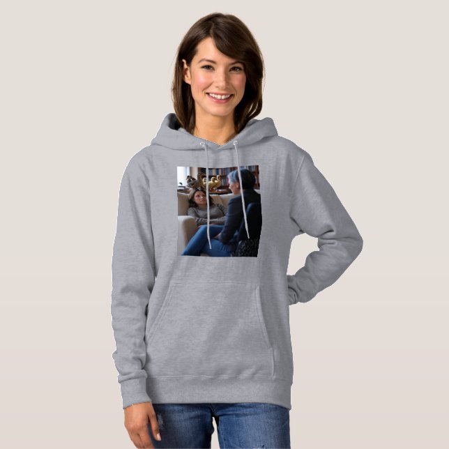 Fascinación Con Patos mujeres sudadera con capucha (Anverso completo)