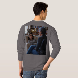 Fascinación Con pollos hombres camisa larga gris d