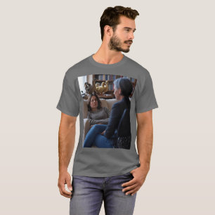 Fascinación con pollos hombres camiseta gris