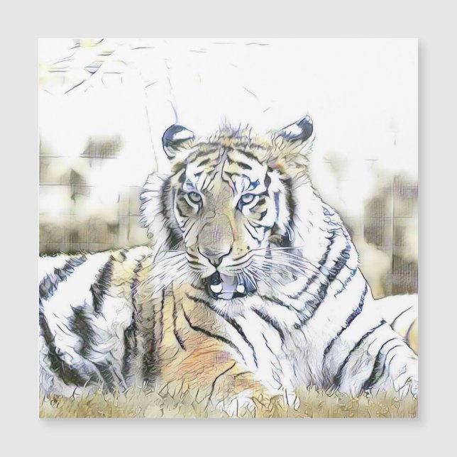 fascinantes animales alterados - Tigre (Anverso)