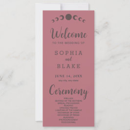 Fases de la luna marrón oscuro Rosa Programa de Bo