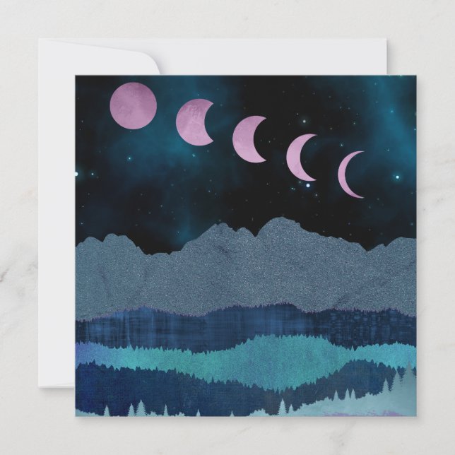 Fases de la Luna Rosa Paisaje (Anverso)