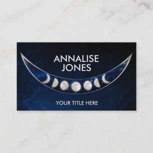 Fases de la luna - tarjeta de visita de nebula