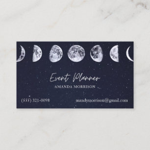 Fases de la luna Tarjetas de presentación del Plan
