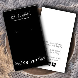 Fases de la luna Tarjetas de visualización de joya