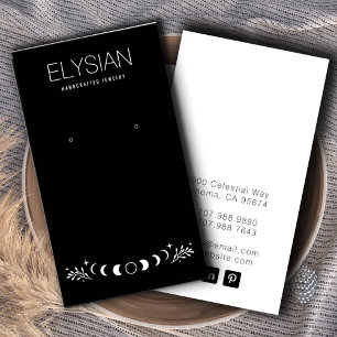 Fases de la luna Tarjetas de visualización de joya