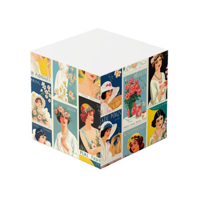 Fases del cubo de nota de florecimiento (Angulo Anverso)