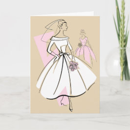 Fashion Bride Neutral Group Tarjeta de saludo de t