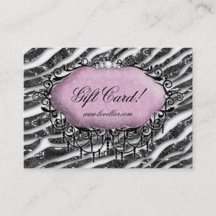 Fashion Chandelier Jewelry Gift Certificado Zebra