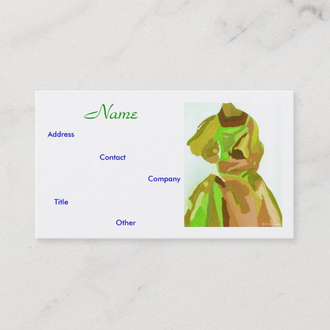 Fashion Designer Spring III - Tarjeta de presentac (Anverso)